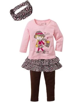 T-shirt, Jupe, Legging, Bandeau Fille (Ens. 4 Pces.)