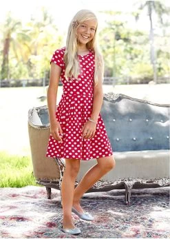 Robe T-shirt Fille à Pois -Bpc Bonprix Collection 16232882 PBu32F2q