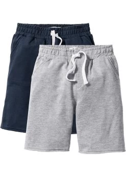 Lot De 2 Bermudas Matière Sweat Garçon