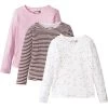 Lot De 3 T-shirts Manches Longues Fille -Bpc Bonprix Collection 17126616 yRrHjm9s