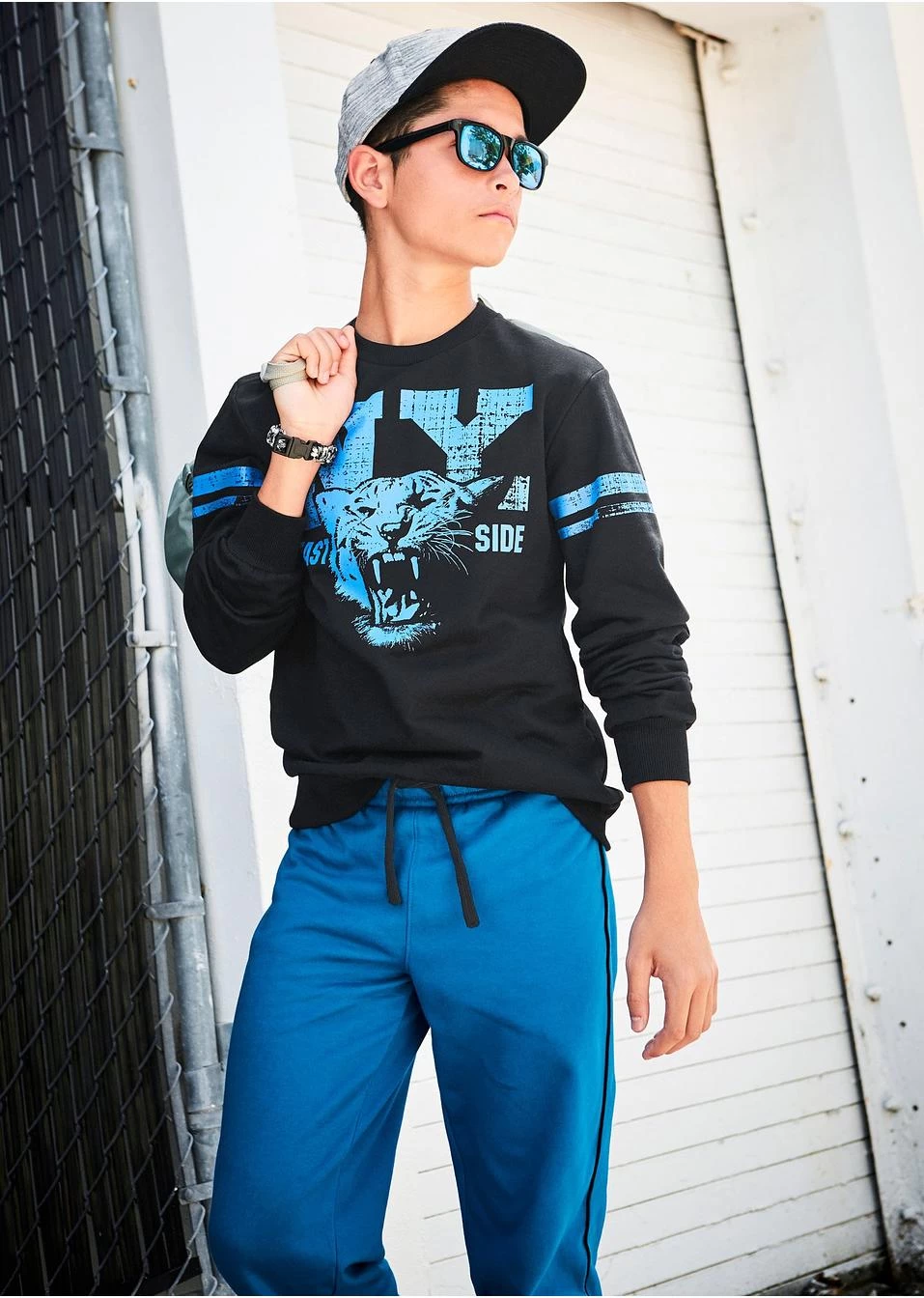 Sweat-shirt Garçon à Imprimé En Coton 4 Sweat-shirt Garçon à Imprimé En Coton – Image 2