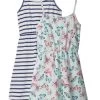 Lot De 2 Robes Estivales En Jersey Fille