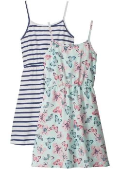 Lot De 2 Robes Estivales En Jersey Fille