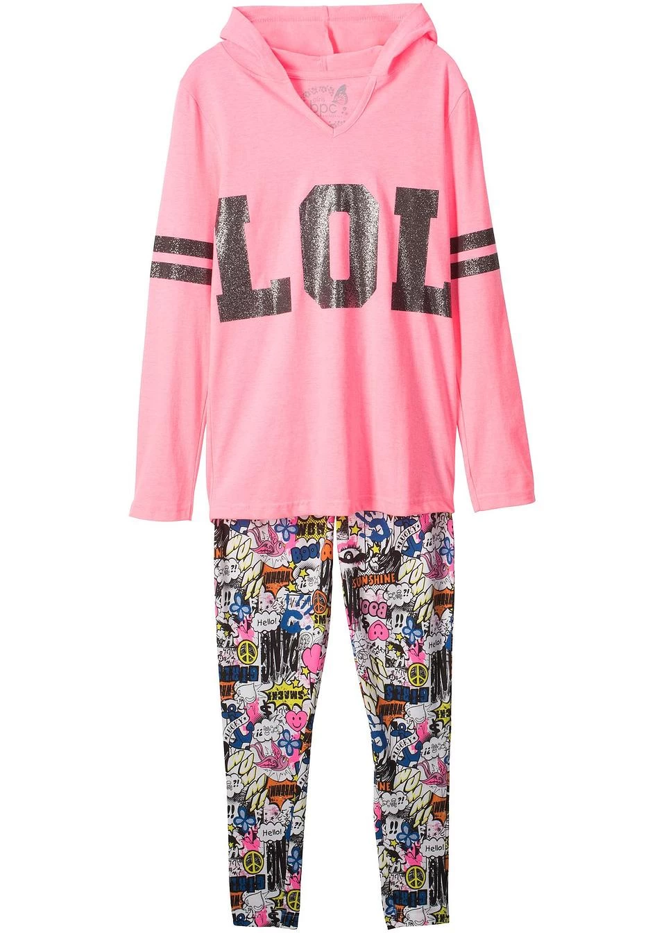 T-shirt à Capuche + Legging Fille (Ens. 2 Pces.) 3 T-shirt à Capuche + Legging Fille (Ens. 2 Pces.)