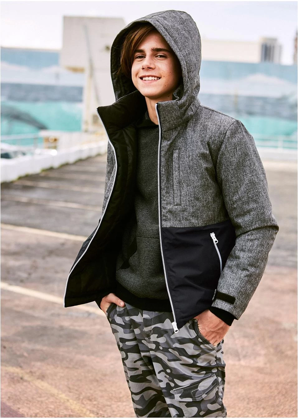 Veste D'hiver Garçon, Doublée 5 Veste D'hiver Garçon, Doublée – Image 3