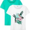 Lot De 2 T-shirts Fille -Bpc Bonprix Collection 19044801 h6I0pLd0