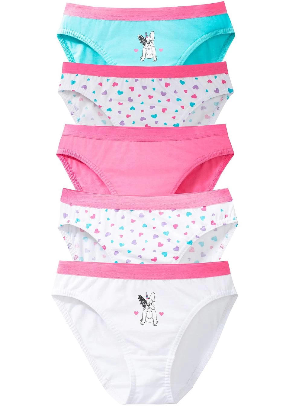 Lot De 5 Slips Fille En Coton 3 Lot De 5 Slips Fille En Coton