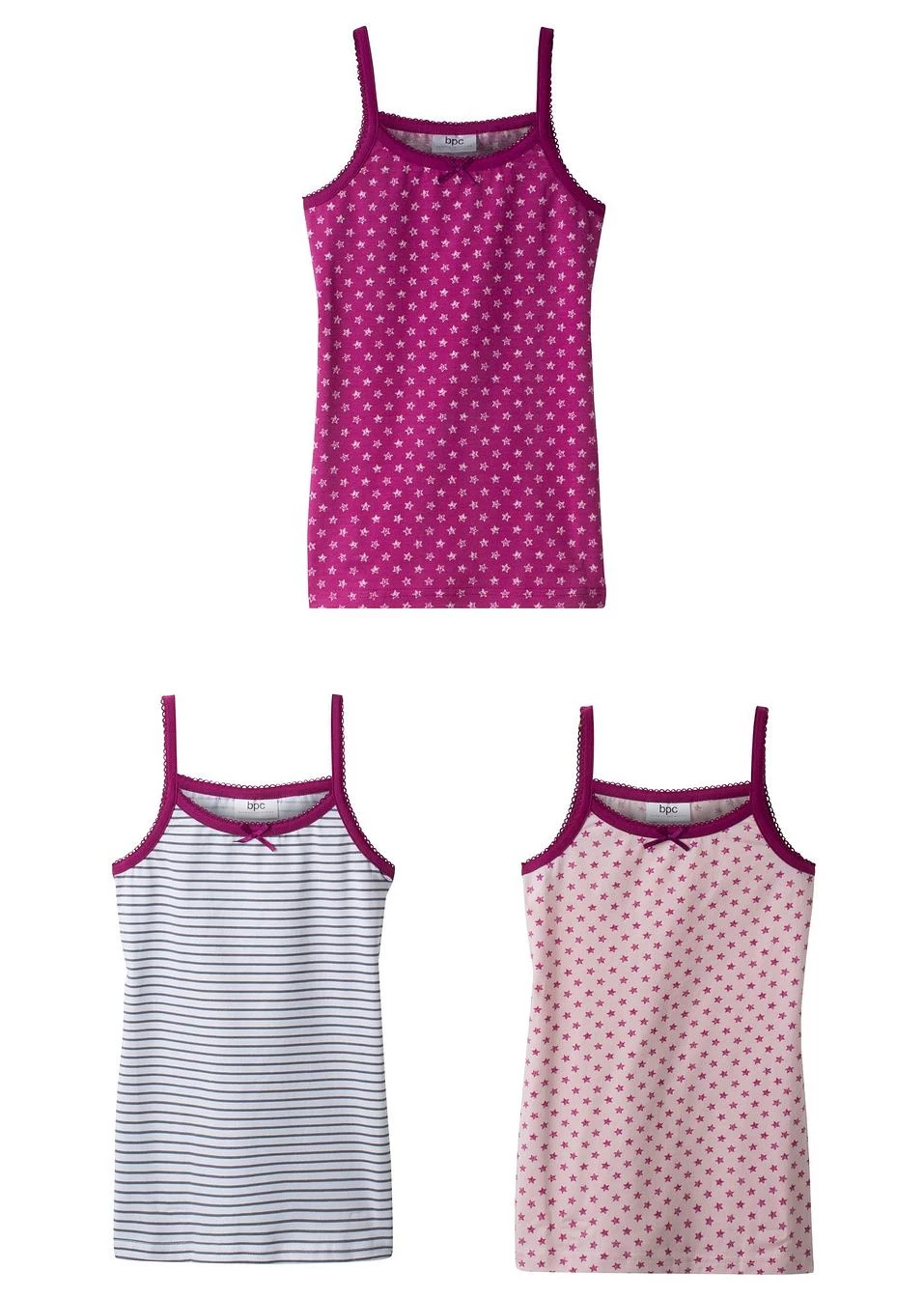 Lot De 3 Tricots De Peau En Coton 4 Lot De 3 Tricots De Peau En Coton â Image 2