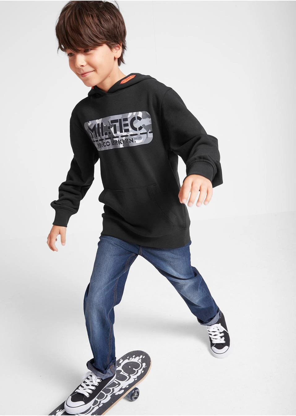 Sweat-shirt Garçon à Capuche Avec Imprimé 6 Sweat-shirt Garçon à Capuche Avec Imprimé – Image 4