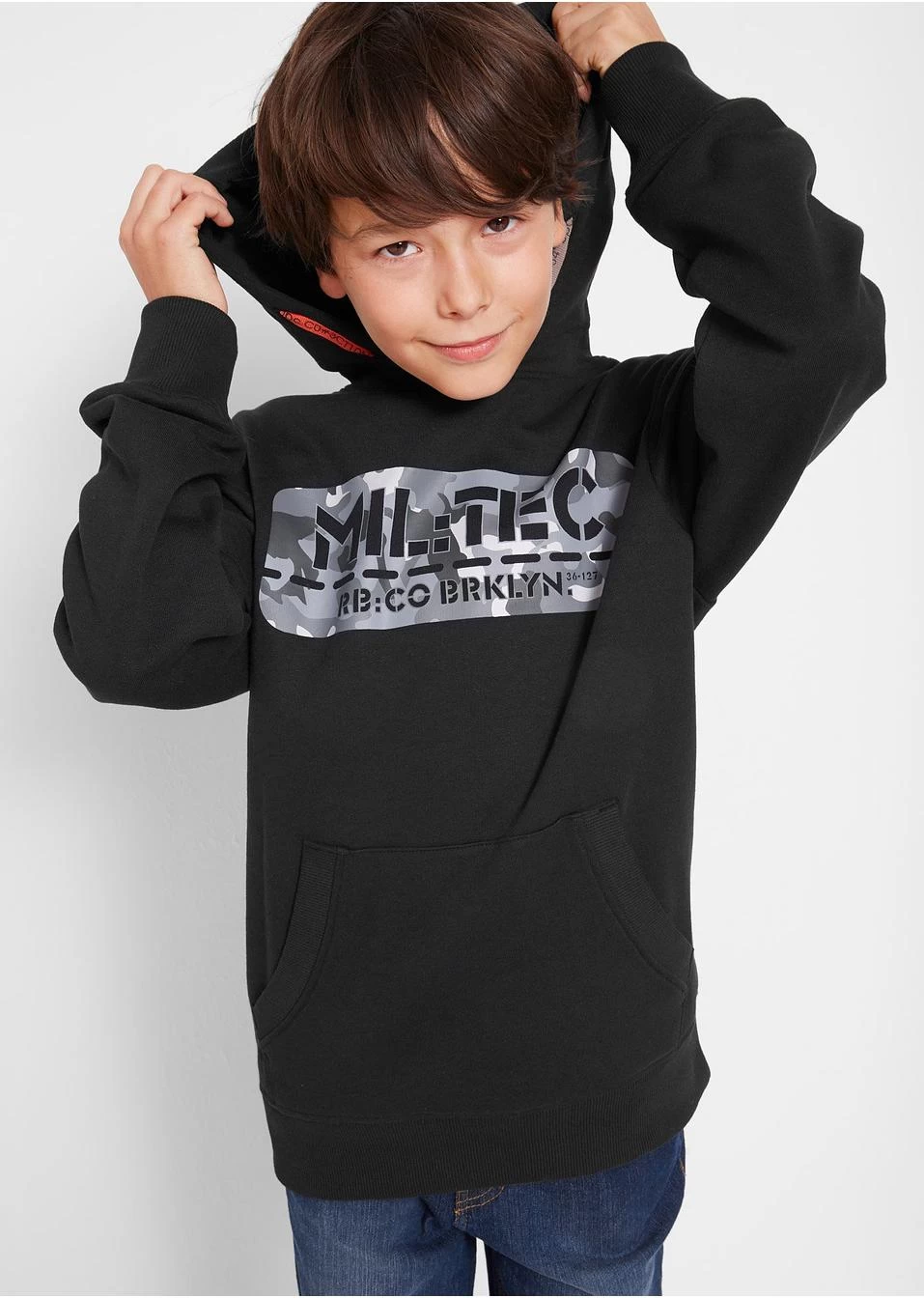 Sweat-shirt Garçon à Capuche Avec Imprimé 4 Sweat-shirt Garçon à Capuche Avec Imprimé – Image 2