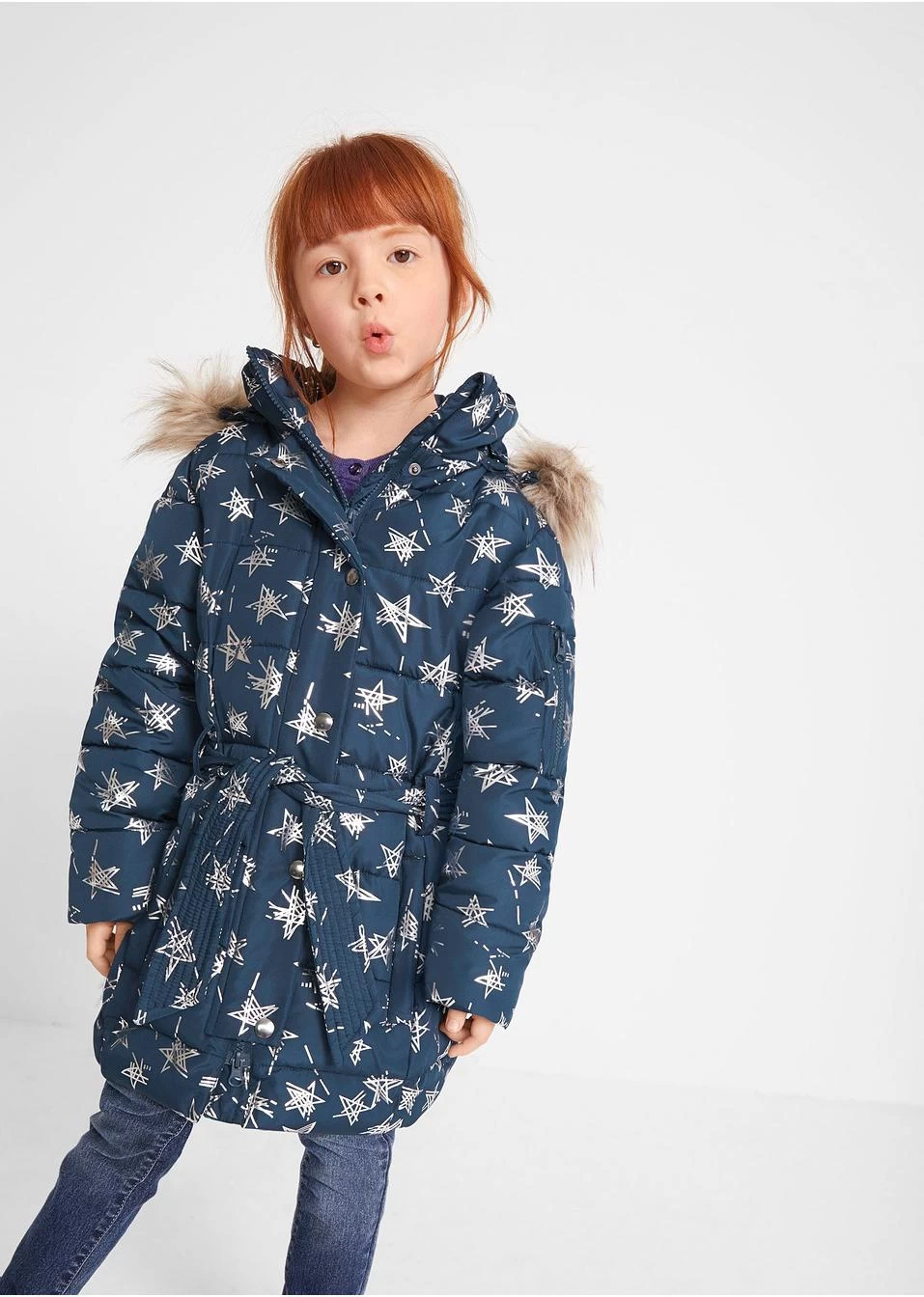 Veste D'hiver Fille à Imprimé étoiles 4 Veste D'hiver Fille à Imprimé étoiles – Image 2