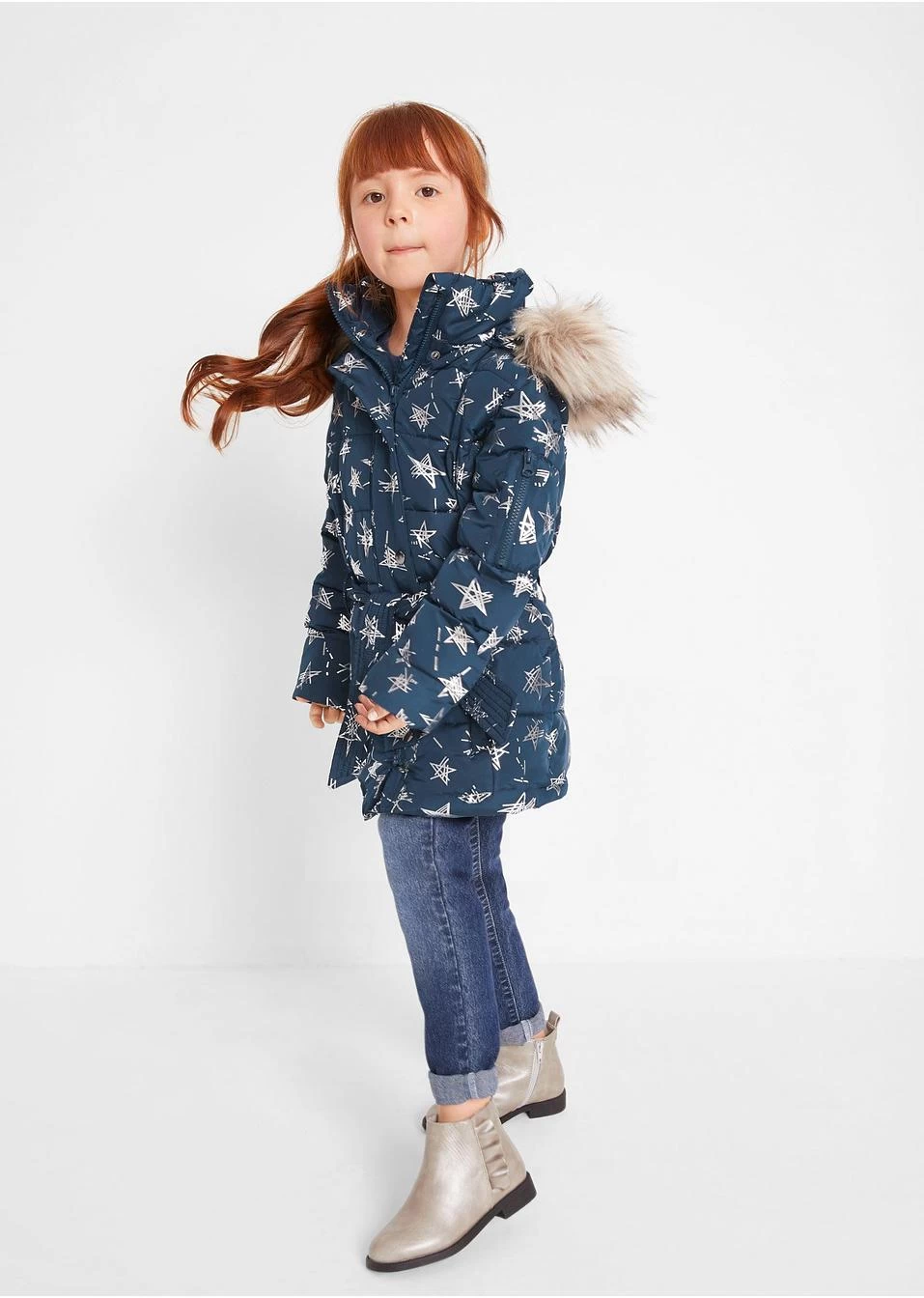 Veste D'hiver Fille à Imprimé étoiles 6 Veste D'hiver Fille à Imprimé étoiles – Image 4