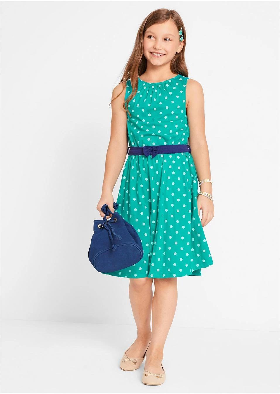 Robe En Jersey Fille En Coton 4 Robe En Jersey Fille En Coton – Image 2