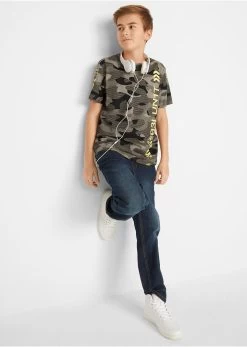 T-shirt Garçon à Imprimé Camouflage En Coton -Bpc Bonprix Collection 20005794 N35M5byt