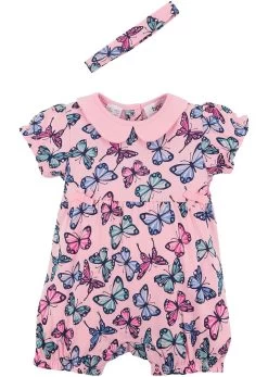 Combishort Bébé + Bandeau (Ens. 2 Pces.)