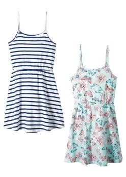 Lot De 2 Robes Estivales En Jersey Fille -Bpc Bonprix Collection 20038914 IQpyybqd