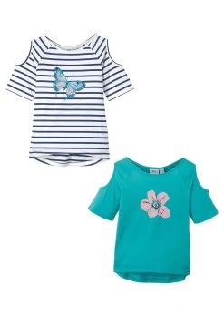 Lot De 2 T-shirts Fille Avec épaules Découpées -Bpc Bonprix Collection 20041357 cvQ1eVUd