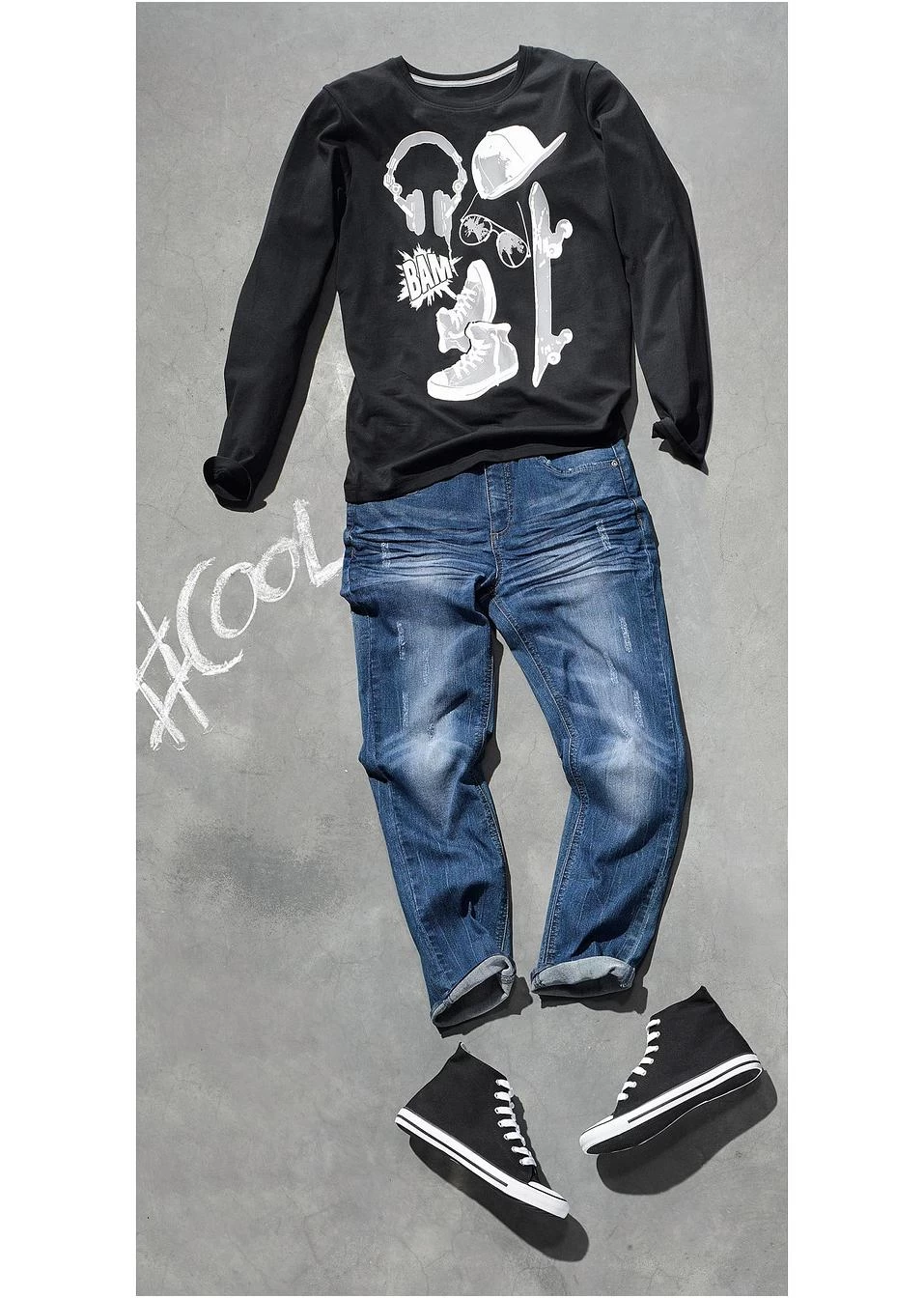 Lot De 2 T-shirts Manches Longues Garçon En Coton 10 Lot De 2 T-shirts Manches Longues Garçon En Coton – Image 8