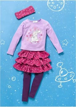 T-shirt, Jupe, Legging, Bandeau De Cheveux (Ens. 4 Pces.) Fille -Bpc Bonprix Collection 20144757 WdXZ8XCr