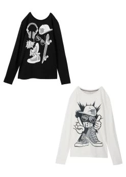 Lot De 2 T-shirts Manches Longues Garçon En Coton 16 Lot De 2 T-shirts Manches Longues Garçon En Coton -Bpc Bonprix Collection 20154678 WwpKXudb