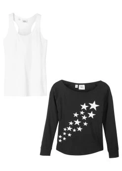 T-shirt Fille Avec Top (Ens. 2 Pces.) En Coton -Bpc Bonprix Collection 20157969 Rse6s6a1