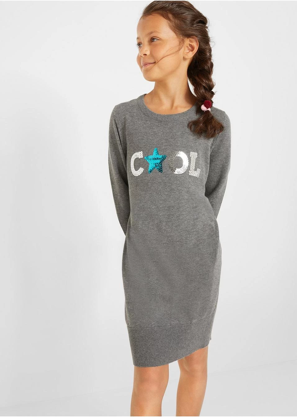 Robe En Maille à Paillettes Fille 4 Robe En Maille à Paillettes Fille – Image 2