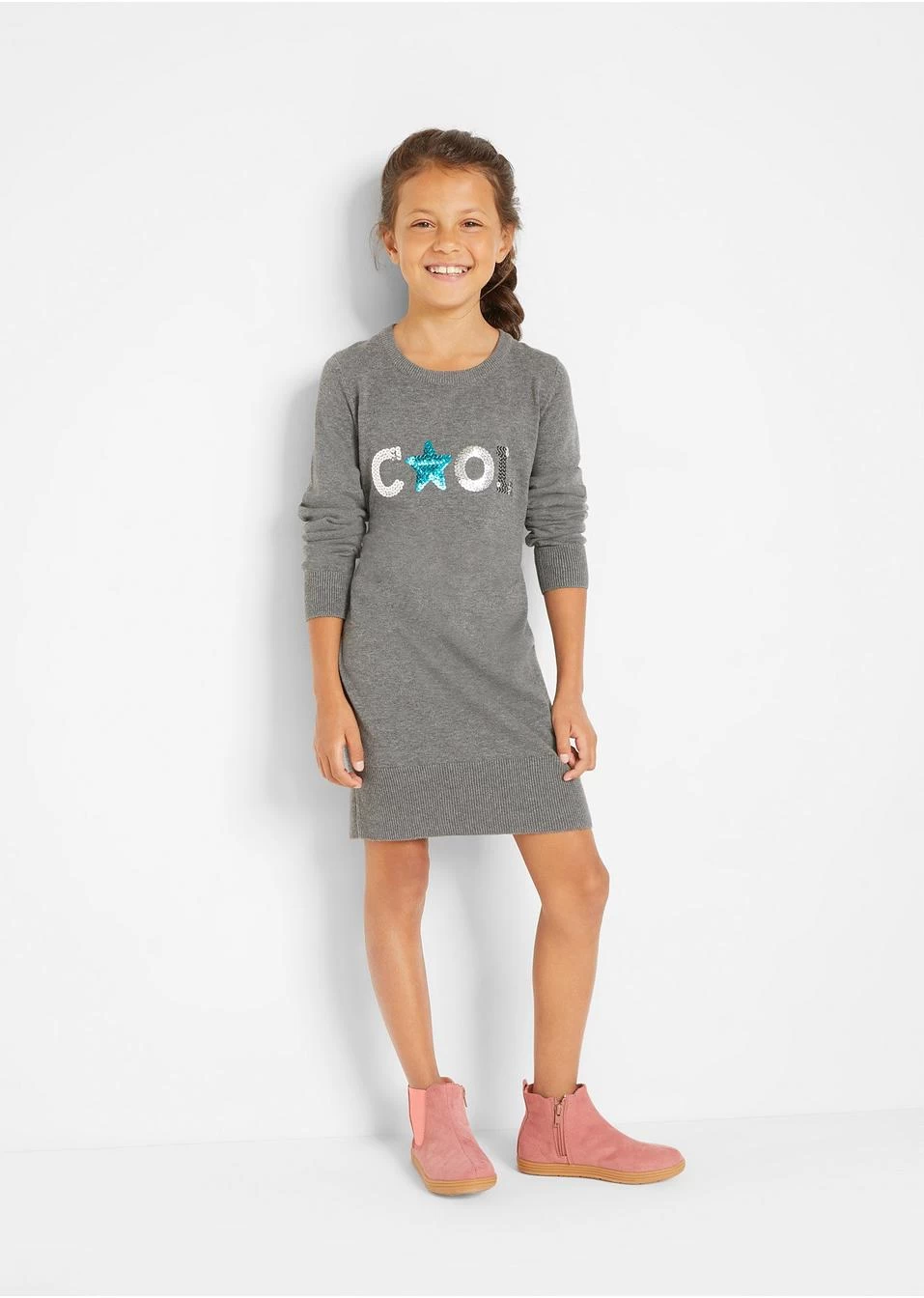 Robe En Maille à Paillettes Fille 6 Robe En Maille à Paillettes Fille – Image 4