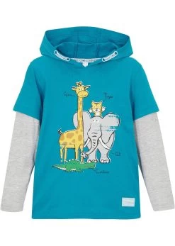 T-shirt Double épaisseur à Capuche Garçon, Coton