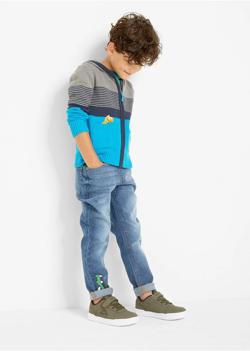 Gilet Garçon En Maille à Capuche 6 Gilet Garçon En Maille à Capuche – Image 4