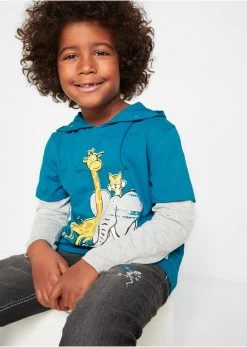 T-shirt Double épaisseur à Capuche Garçon, Coton -Bpc Bonprix Collection 20215897 s60uGKBI