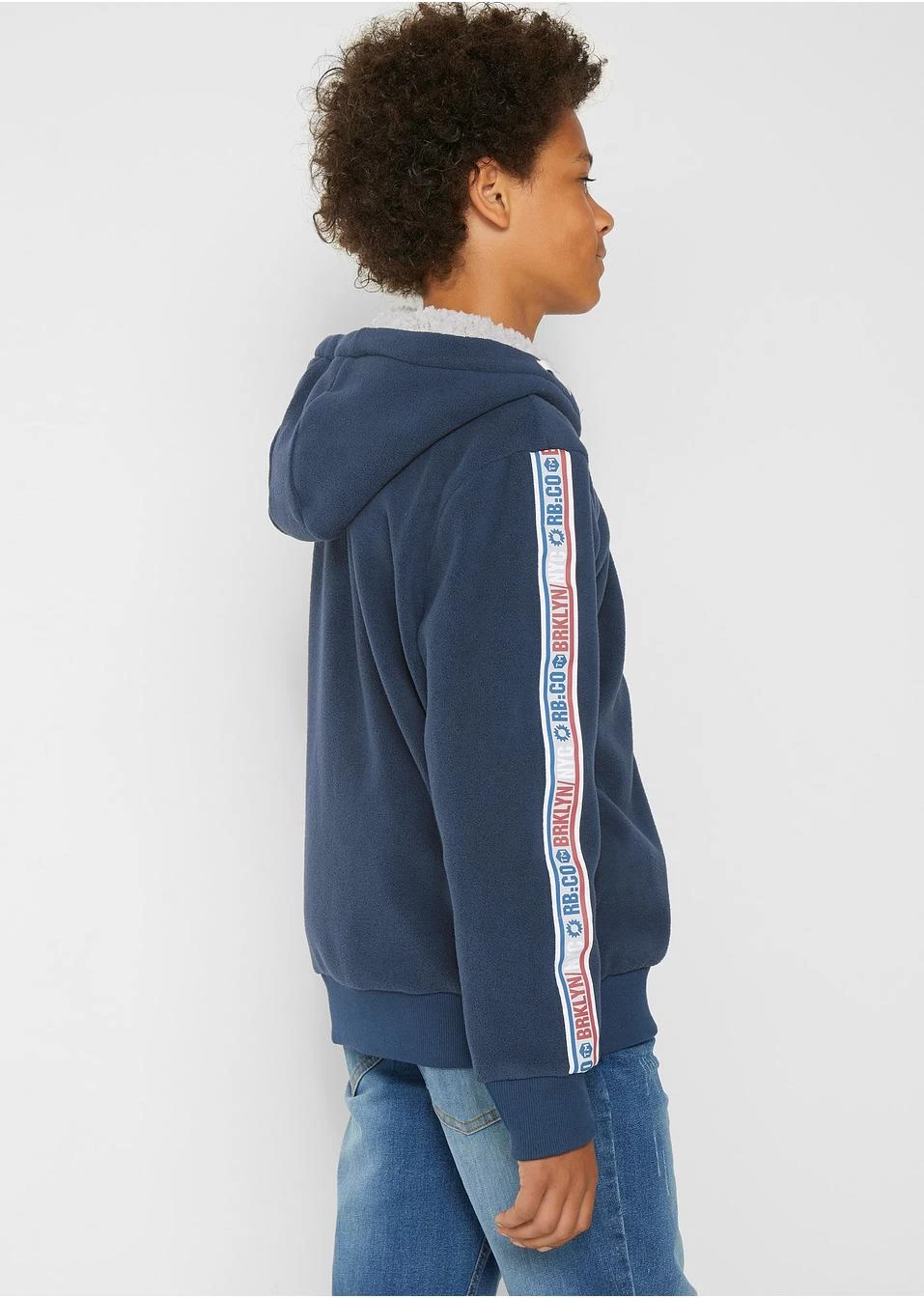 Gilet Sweat Garçon Avec Polaire Peluche 5 Gilet Sweat Garçon Avec Polaire Peluche – Image 3