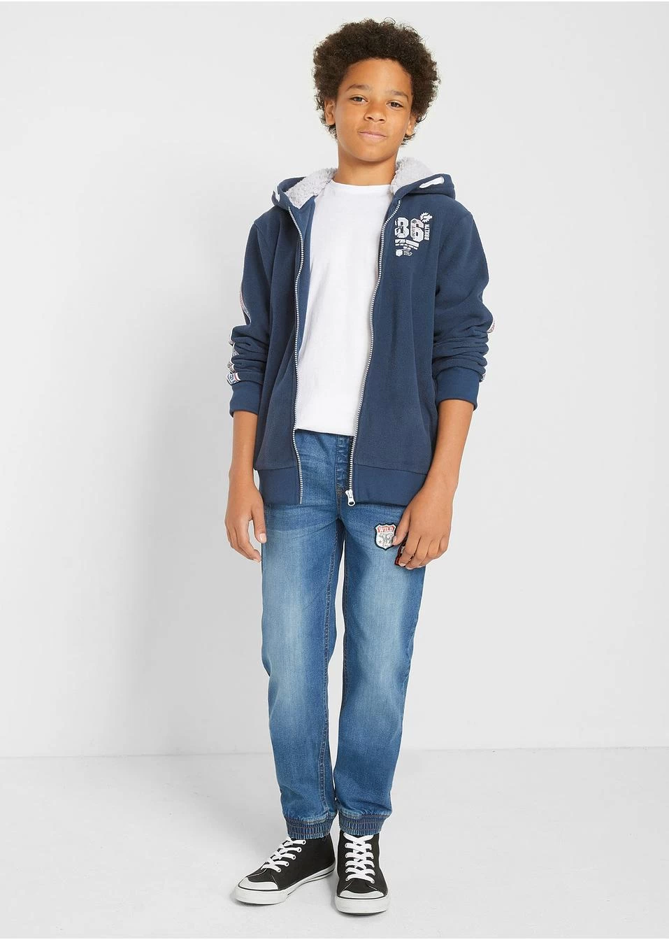 Gilet Sweat Garçon Avec Polaire Peluche 6 Gilet Sweat Garçon Avec Polaire Peluche – Image 4