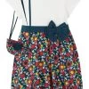 Robe T-shirt Fille + Sac (Ens. 2 Pces.) En Coton -Bpc Bonprix Collection 20288980 HeC3IKEG