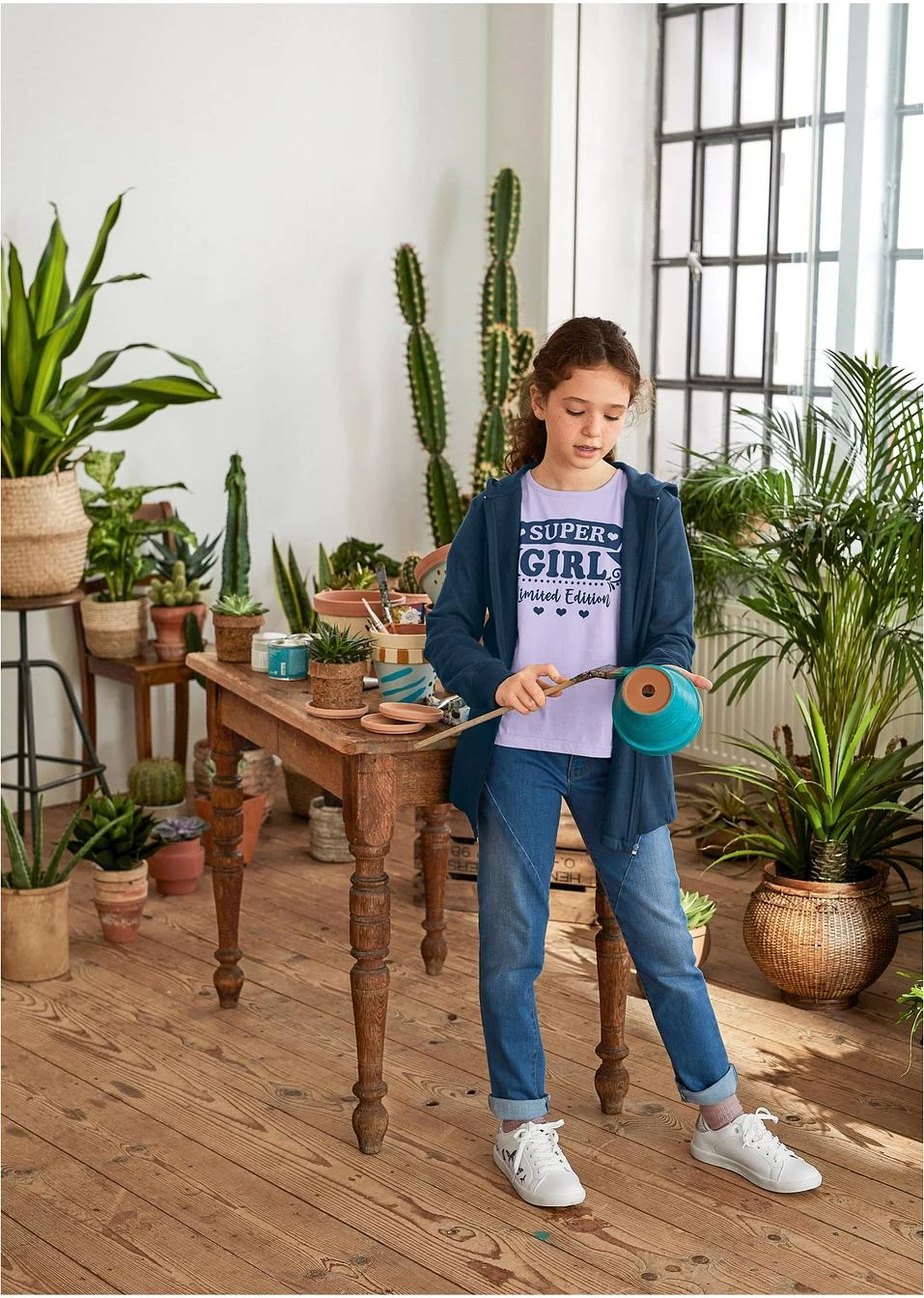 Lot De 2 T-shirts Fille En Coton 9 Lot De 2 T-shirts Fille En Coton – Image 7