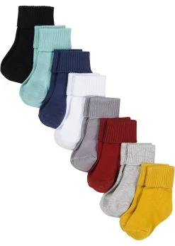 Lot De 8 Paires De Chaussettes Bébé Avec Coton