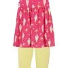 Robe Et Legging Fille (Ens. 2 Pces.) En Coton
