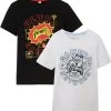 Lot De 2 T-shirts Garçon à Imprimé Coton