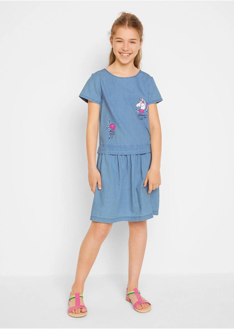 Robe En Jean Fille 4 Robe En Jean Fille – Image 2