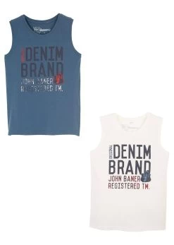 Lot De 2 Débardeurs Garçon Coton -Bpc Bonprix Collection 21125559 zPUg2xqj