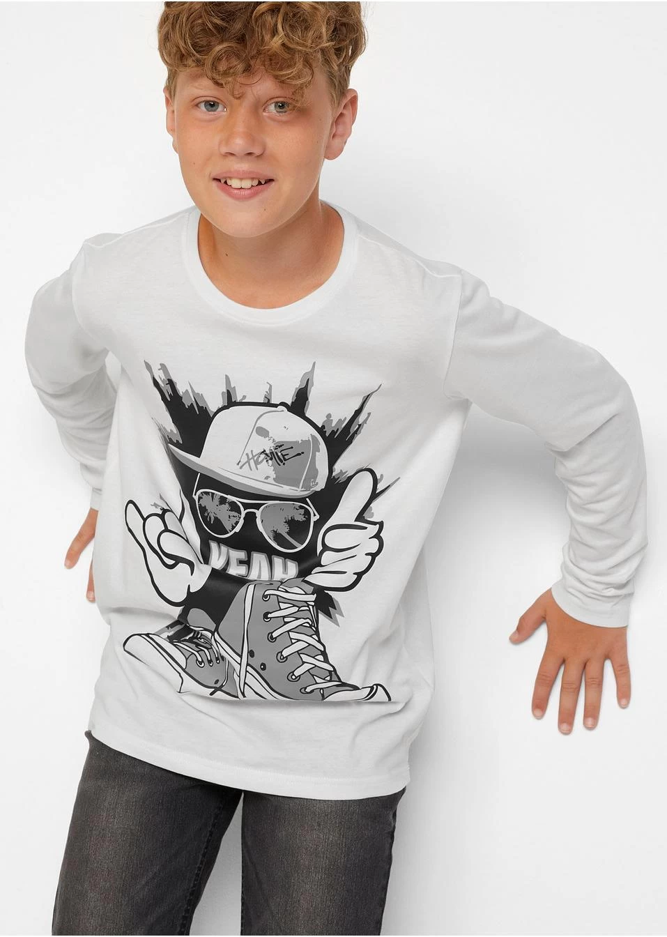 Lot De 2 T-shirts Manches Longues Garçon En Coton 7 Lot De 2 T-shirts Manches Longues Garçon En Coton – Image 5