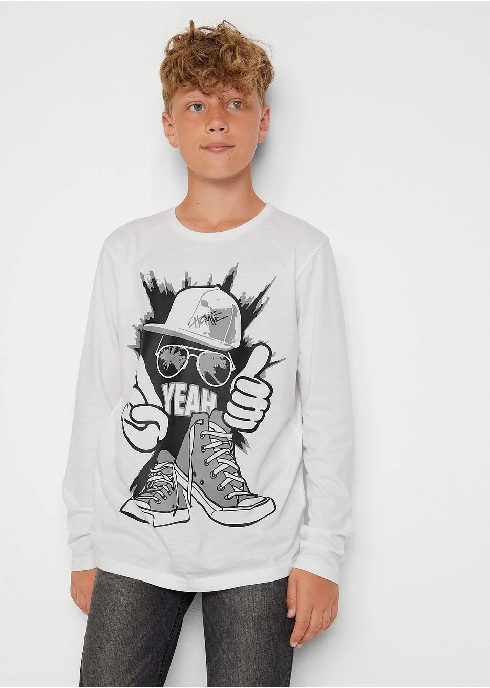 Lot De 2 T-shirts Manches Longues Garçon En Coton 4 Lot De 2 T-shirts Manches Longues Garçon En Coton – Image 2