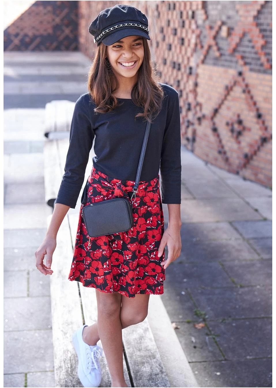 Robe Fille En Jersey Coton, Manches 3/4 8 Robe Fille En Jersey Coton, Manches 3/4 â Image 6