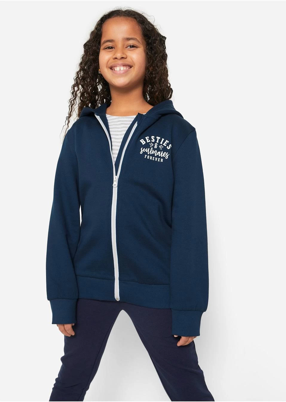 Gilet Sweat-shirt à Capuche Fille 4 Gilet Sweat-shirt à Capuche Fille – Image 2