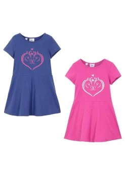 Lot De 2 Robes En Jersey Fille, Manches Courtes -Bpc Bonprix Collection 22005147 1drn2g58