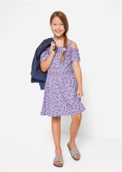 Robe En Jersey Fille Avec Col Carmen -Bpc Bonprix Collection 22012490 LBZgWSDB