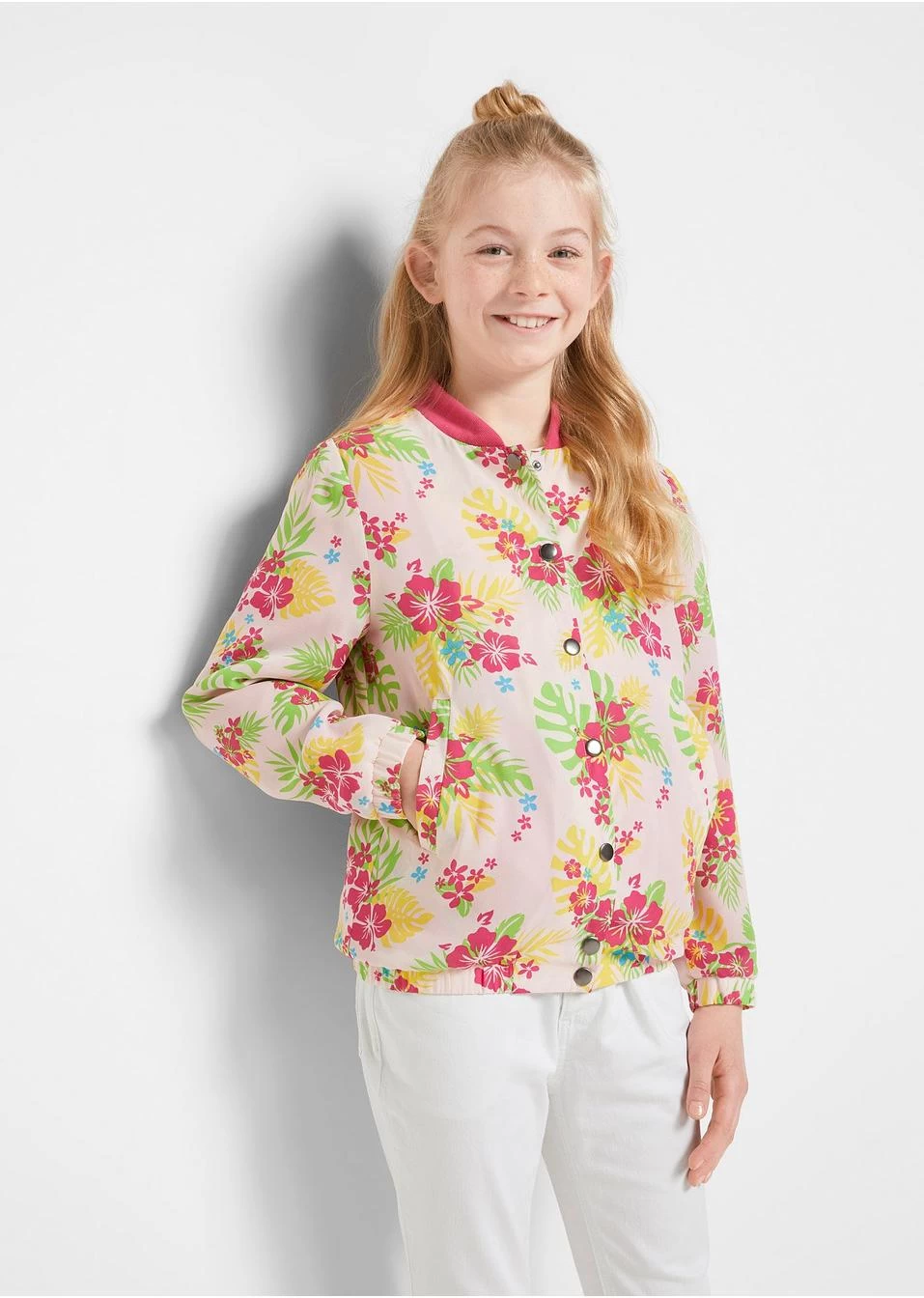 Blouson Fille Avec Imprimé Floral 4 Blouson Fille Avec Imprimé Floral – Image 2