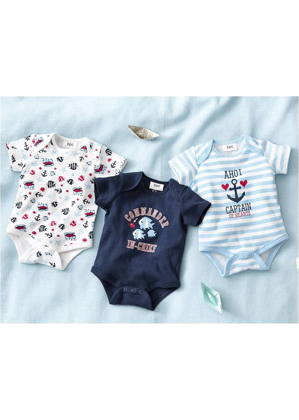 Lot De 3 Bodies Bébé Manches Courtes Coton 6 Lot De 3 Bodies Bébé Manches Courtes Coton – Image 4