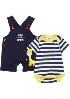 Body Manches Courtes + Salopette (Ens. 2 Pces.) Bébé Coton