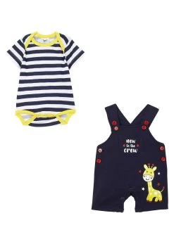 Body Manches Courtes + Salopette (Ens. 2 Pces.) Bébé Coton -Bpc Bonprix Collection 22073299 GCaMOAcO