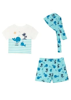 T-shirt + Short + Bandana Bébé En Coton (Ens. 3 Pces.) -Bpc Bonprix Collection 22087888 UaZKuFj3